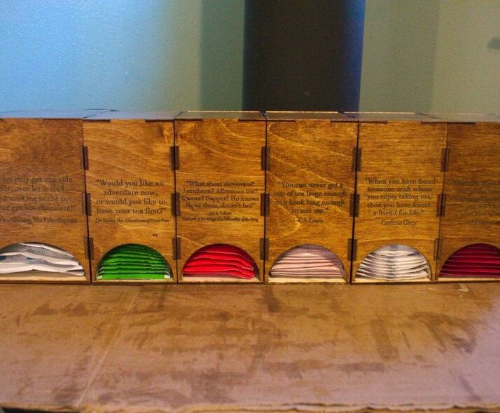 Intra απο ξύλο plywood 3mm-4mm πάχος – Κουτί αποθήκευσης φακελλίσκου τσαγιού 25x30 cm INTRAVECTRY-MY545927