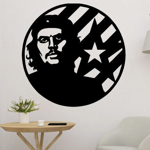 Intra απο ξύλο plywood 3mm-4mm πάχος – ξύλο ρολογιού τοίχου βινυλίου Che Guevara 20x25 cm INTRAVECTRY-MY560928