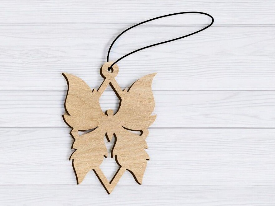 Σετ των 3 Intra απο ξύλο plywood 3mm-4mm πάχος – Κενό στολίδι πεταλούδας για χειροτεχνία 25x25 cm INTRAVECTRY-MY549529