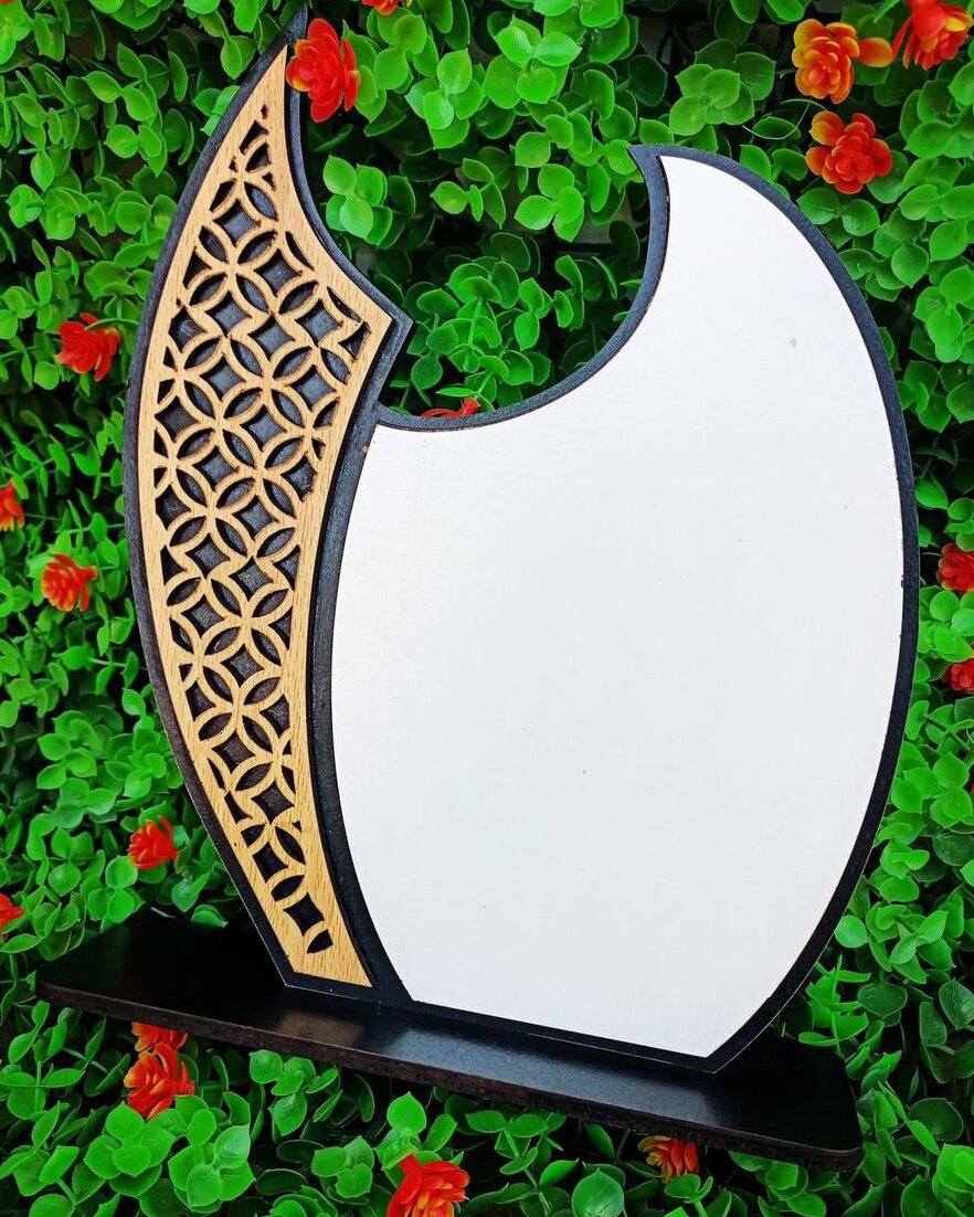 Σετ των 2 Intra απο ξύλο plywood 3mm-4mm πάχος – ξύλο CDR 2,5 mm Appreciation Award Shield 25x30 cm INTRAVECTRY-MY554227