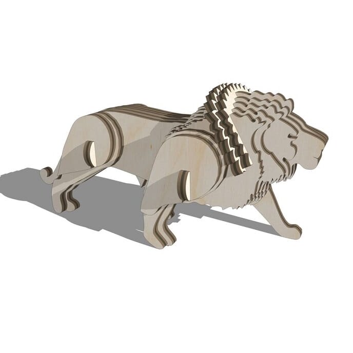 Intra απο ξύλο plywood 3mm-4mm πάχος – ξύλο κιτ κατασκευών Lion Woodcraft 40x45 cm INTRAVECTRY-MY554866