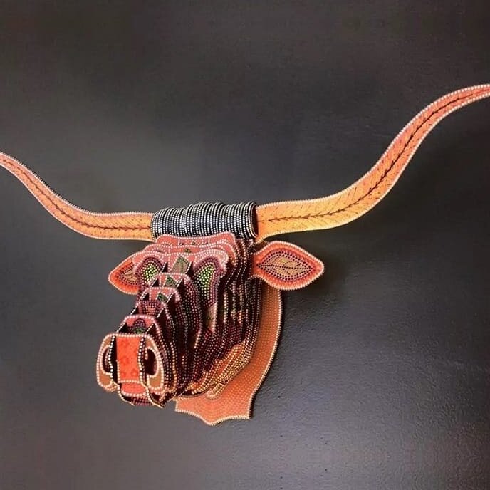 Intra απο ξύλο plywood 3mm-4mm πάχος – ξύλο τρόπαιο 3D παζλ Buffalo Head 50x60 cm INTRAVECTRY-MY555034