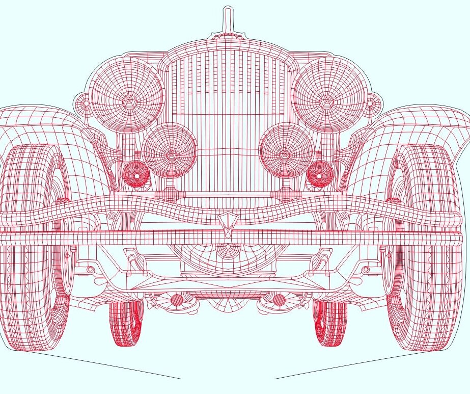 Intra απο ξύλο plywood 3mm-4mm πάχος – ξύλο χαρακτικής λέιζερ ρετρό ακρυλικό 3D LED φωτιστικού αυτοκινήτου 35x40 cm INTRAVECTRY-MY556509