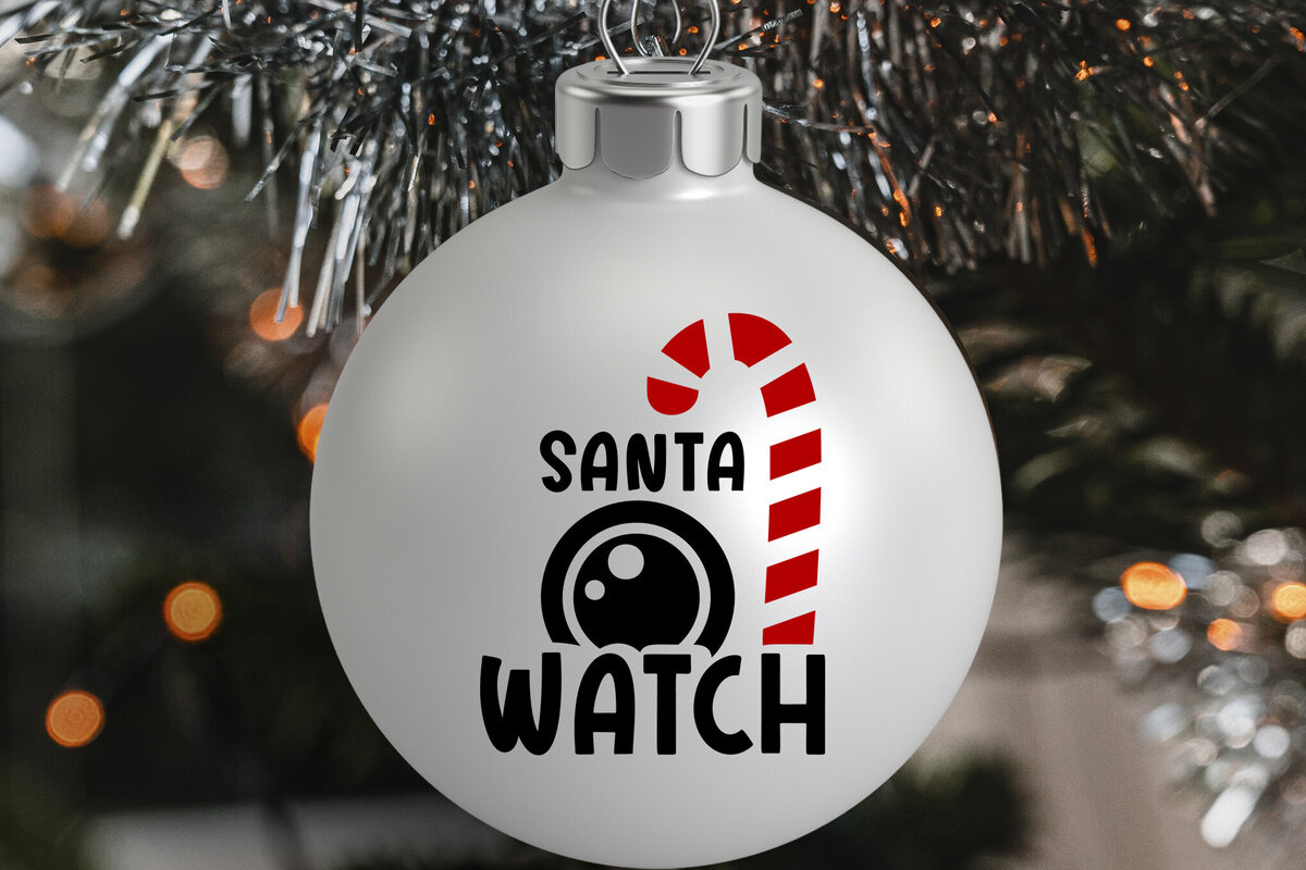 Σετ των 2 Intra απο ξύλο plywood 3mm-4mm πάχος – SVG Santa Cam. Στολίδι Santa Cam. Δίασταση  20x20 cm INTRAFABR-81410617