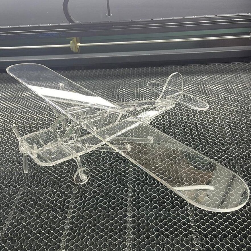 Intra απο ξύλο plywood 3mm-4mm πάχος – ξύλο τρισδιάστατου ακρυλικού μοντέλου αεροπλάνου 25x25 cm INTRAVECTRY-MY561238