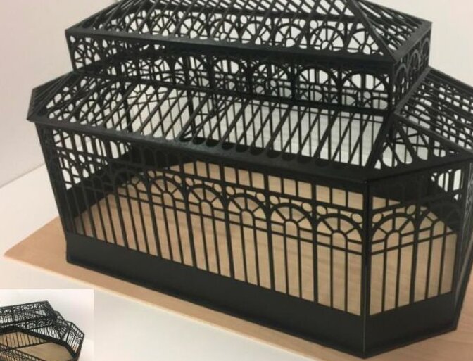 Intra απο ξύλο plywood 3mm-4mm πάχος – Μίνι ξύλο μοντέλου θερμοκηπίου 30x30 cm INTRAVECTRY-MY544460