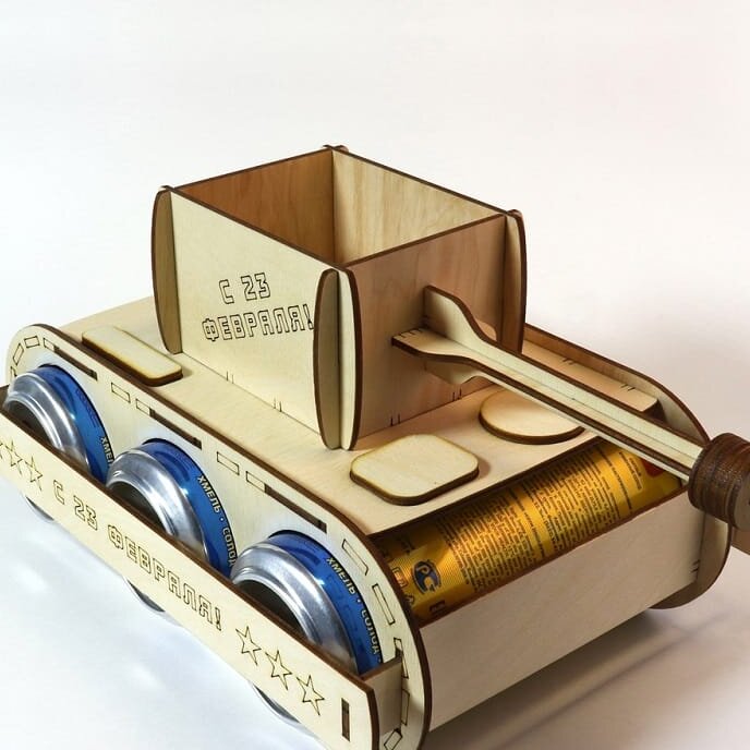 Σετ των 2 Intra απο ξύλο plywood 3mm-4mm πάχος – ξύλο δεξαμενής θήκης ποτών 25x25 cm INTRAVECTRY-MY545888