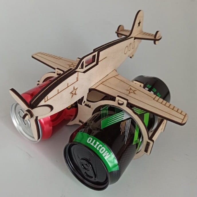 Σετ των 2 Intra απο ξύλο plywood 3mm-4mm πάχος – ξύλο αεροπλάνου θήκης μπύρας 15x15 cm INTRAVECTRY-MY545889