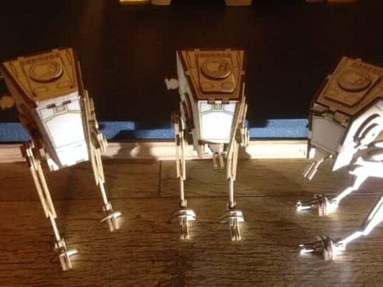 Intra απο ξύλο plywood 3mm-4mm πάχος – Star Wars Space Walker Transport ξύλο τρισδιάστατου μοντέλου παζλ 50x60 cm INTRAVECTRY-MY561545