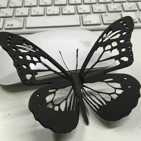 Intra απο ξύλο plywood 3mm-4mm πάχος – ξύλο 3D παζλ Butterfly Wood Craft μοντέλο κιτ κατασκευής 25x30 cm INTRAVECTRY-MY544496