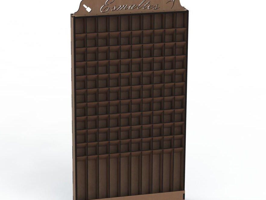 Σετ των 2 Intra απο ξύλο plywood 3mm-4mm πάχος – Βερνίκι νυχιών Οθόνη 12x15 cm INTRAVECTRY-MY553041