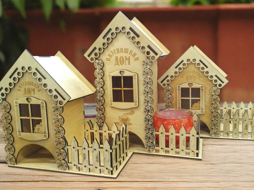 Intra απο ξύλο plywood 3mm-4mm πάχος – Τσαγιού με κουτί αποθήκευσης 30x30 cm INTRAVECTRY-MY544561