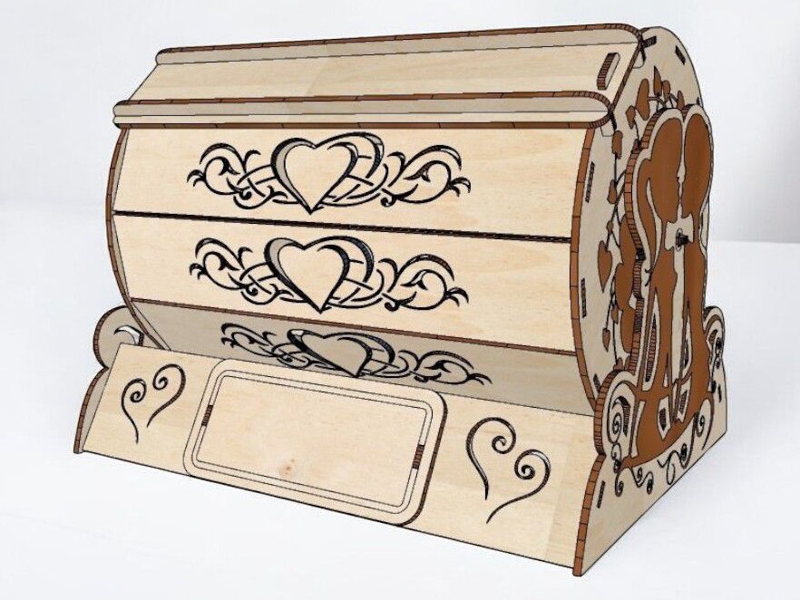Intra απο ξύλο plywood 3mm-4mm πάχος – Love Game Raffle Drum 40x45 cm INTRAVECTRY-MY544597