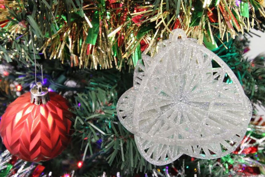 Σετ των 3 Intra απο ξύλο plywood 3mm-4mm πάχος – Συμπλεκόμενο χριστουγεννιάτικο στολίδι 25x30 cm INTRAVECTRY-MY548589