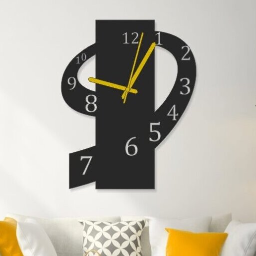 Σετ των 3 Intra απο ξύλο plywood 3mm-4mm πάχος – Νούμερο 9 Ξύλινο ρολόι τοίχου 15x20 cm INTRAVECTRY-MY560146