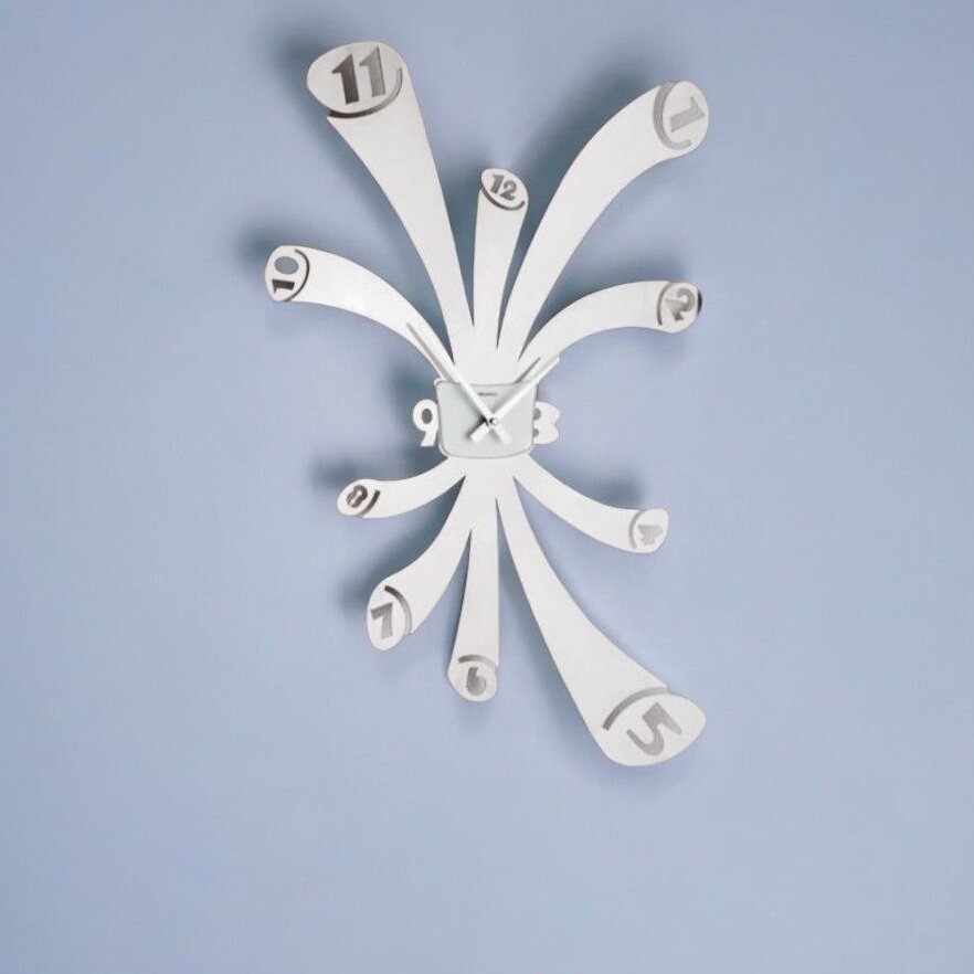 Intra απο ξύλο plywood 3mm-4mm πάχος – Δημιουργικό ρολόι τοίχου από ξύλο 30x30 cm INTRAVECTRY-MY557112