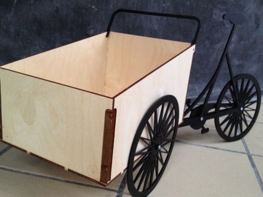 Σετ των 3 Intra απο ξύλο plywood 3mm-4mm πάχος – ξύλο Christiania Boxcycle Model DXF 12x15 cm INTRAVECTRY-MY552919