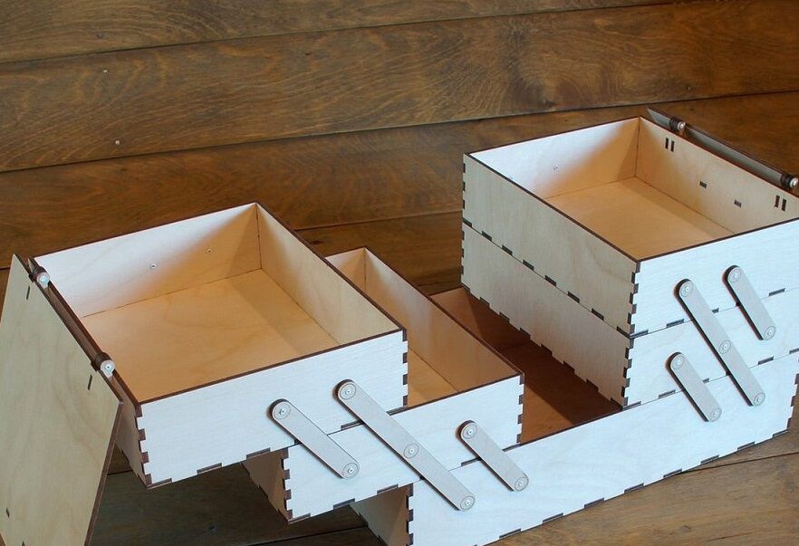 Intra απο ξύλο plywood 3mm-4mm πάχος – Οργανωτής Ξύλινου Κουτιού Ραπτικής 50x60 cm INTRAVECTRY-MY544767