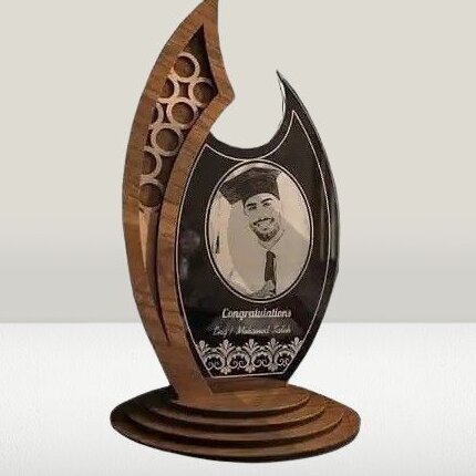 Σετ των 2 Intra απο ξύλο plywood 3mm-4mm πάχος – Ξύλινο Βραβείο Εκτίμησης 15x20 cm INTRAVECTRY-MY554280