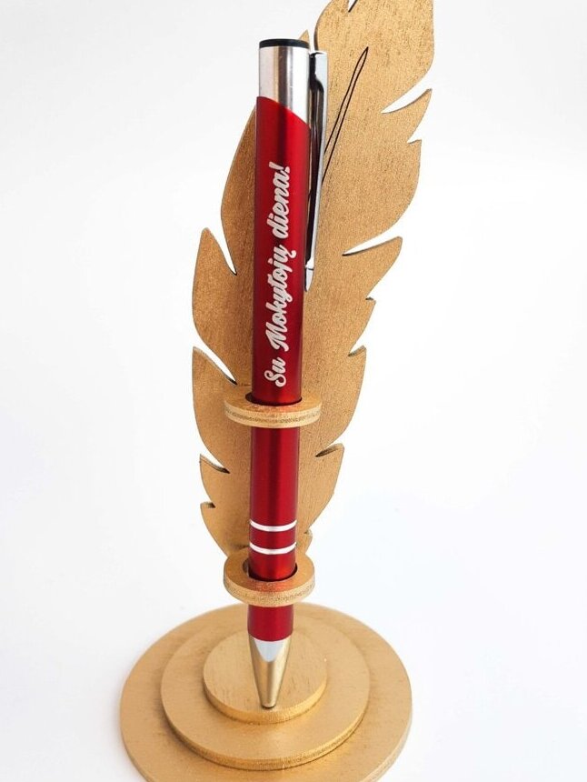 Σετ των 2 Intra απο ξύλο plywood 3mm-4mm πάχος – Βάση θήκης για στυλό με ξύλινα φτερά 15x20 cm INTRAVECTRY-MY558446