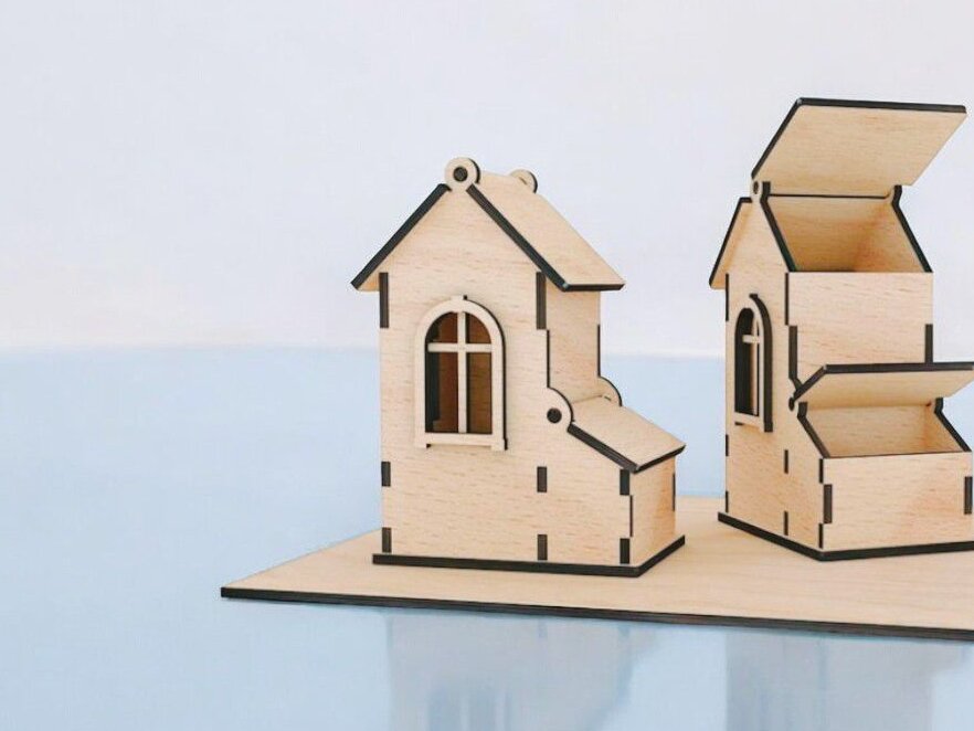 Intra απο ξύλο plywood 3mm-4mm πάχος – Διανομέας για φακελάκια τσαγιού 50x60 cm INTRAVECTRY-MY560402