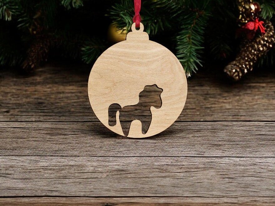 Σετ των 3 Intra απο ξύλο plywood 3mm-4mm πάχος – Χριστουγεννιάτικο μπιχλιμπίδι αλόγων 30x30 cm INTRAVECTRY-MY552655