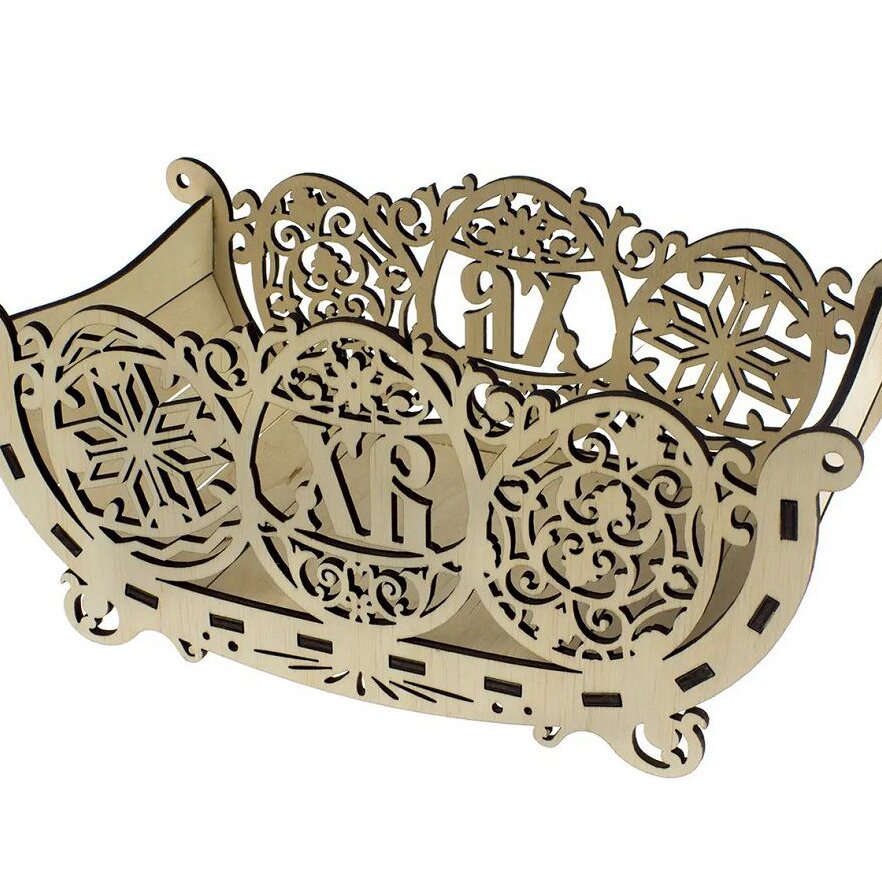 Σετ των 3 Intra απο ξύλο plywood 3mm-4mm πάχος – ξύλο Ξύλινο Πασχαλινό Καλάθι Δώρου 15x15 cm INTRAVECTRY-MY547755