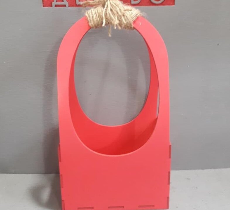 Intra απο ξύλο plywood 3mm-4mm πάχος – Ξύλινη τσάντα συσκευασίας λουλουδιών Καλάθι 4mm ξύλο 45x50 cm INTRAVECTRY-MY557364