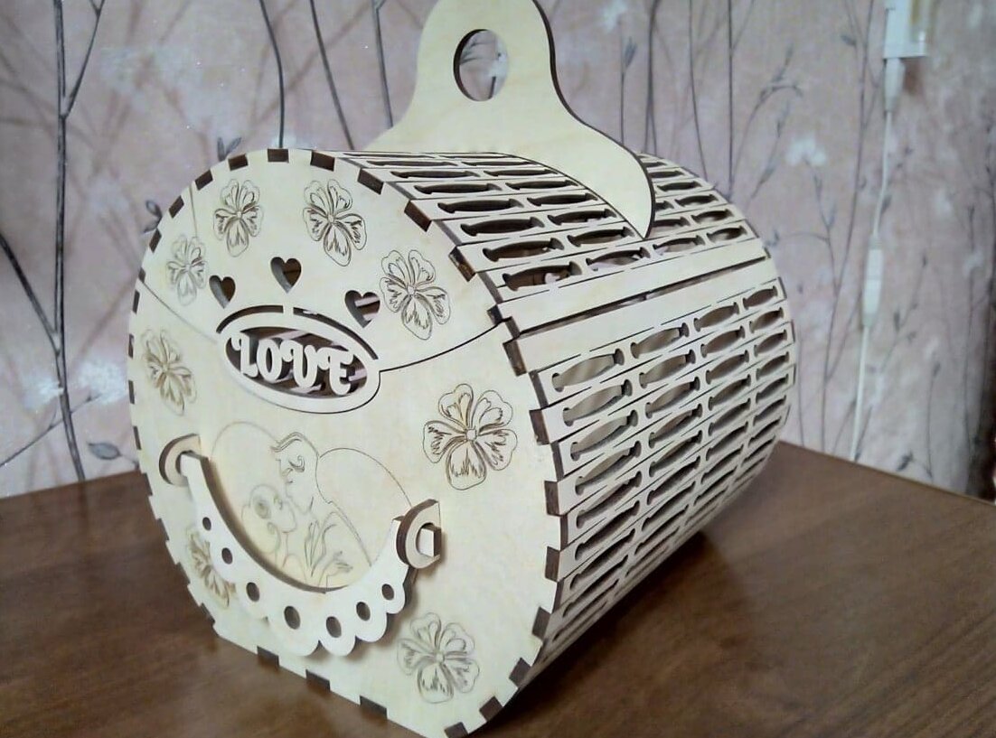 Intra απο ξύλο plywood 3mm-4mm πάχος – Διακοσμητικό Ρολό Καλάθι από κόντρα πλακέ Λίμα 4mm 25x25 cm INTRAVECTRY-MY545219