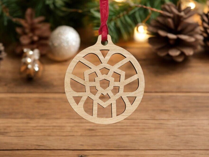 Σετ των 3 Intra απο ξύλο plywood 3mm-4mm πάχος – Ξύλινο χριστουγεννιάτικο μπιχλιμπίδι 40x40 cm INTRAVECTRY-MY548935