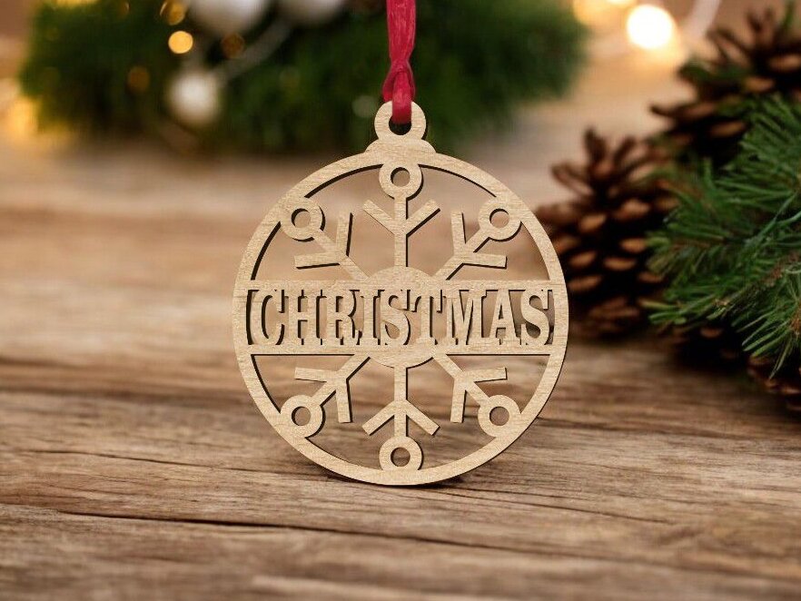 Intra απο ξύλο plywood 3mm-4mm πάχος – Εξατομικευμένο χριστουγεννιάτικο στολίδι με όνομα 35x40 cm INTRAVECTRY-MY551636