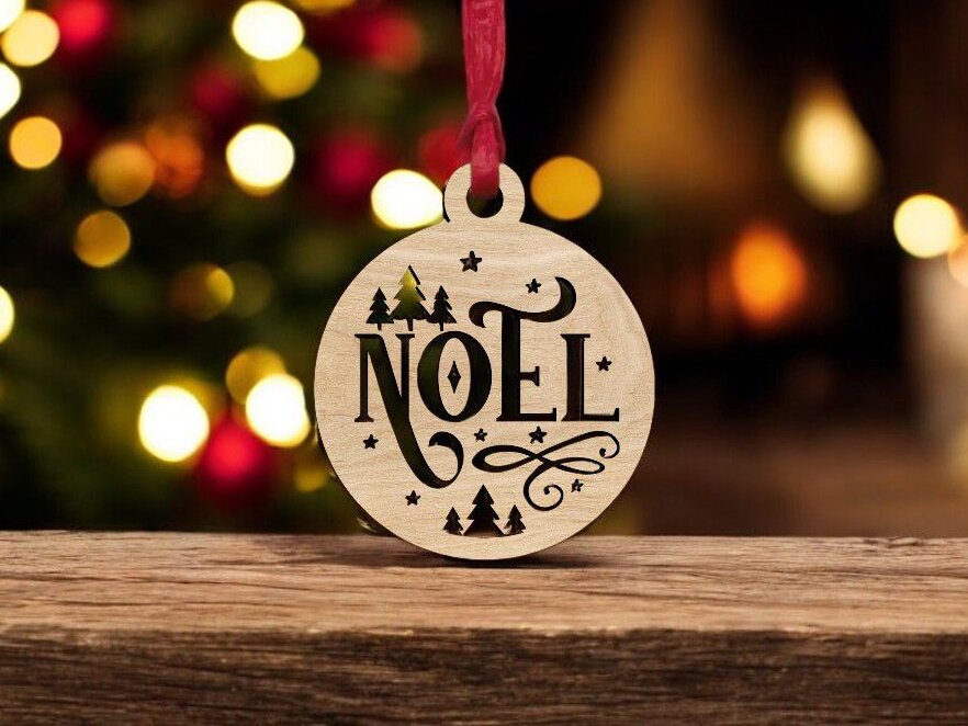 Σετ των 3 Intra απο ξύλο plywood 3mm-4mm πάχος – Noel Χριστουγεννιάτικο μπιχλιμπίδι 40x45 cm INTRAVECTRY-MY559698