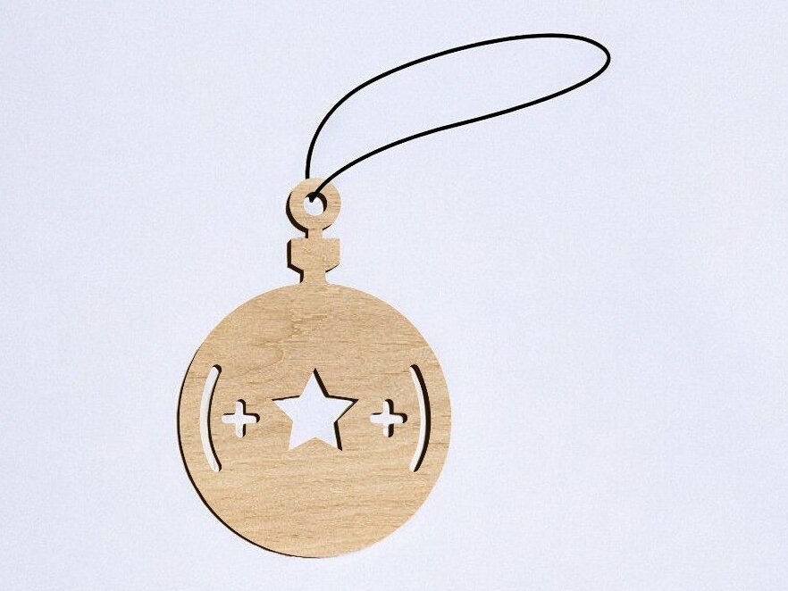 Σετ των 3 Intra απο ξύλο plywood 3mm-4mm πάχος – Χριστουγεννιάτικο στολίδι με μαθηματικά σύμβολα 25x25 cm INTRAVECTRY-MY549484