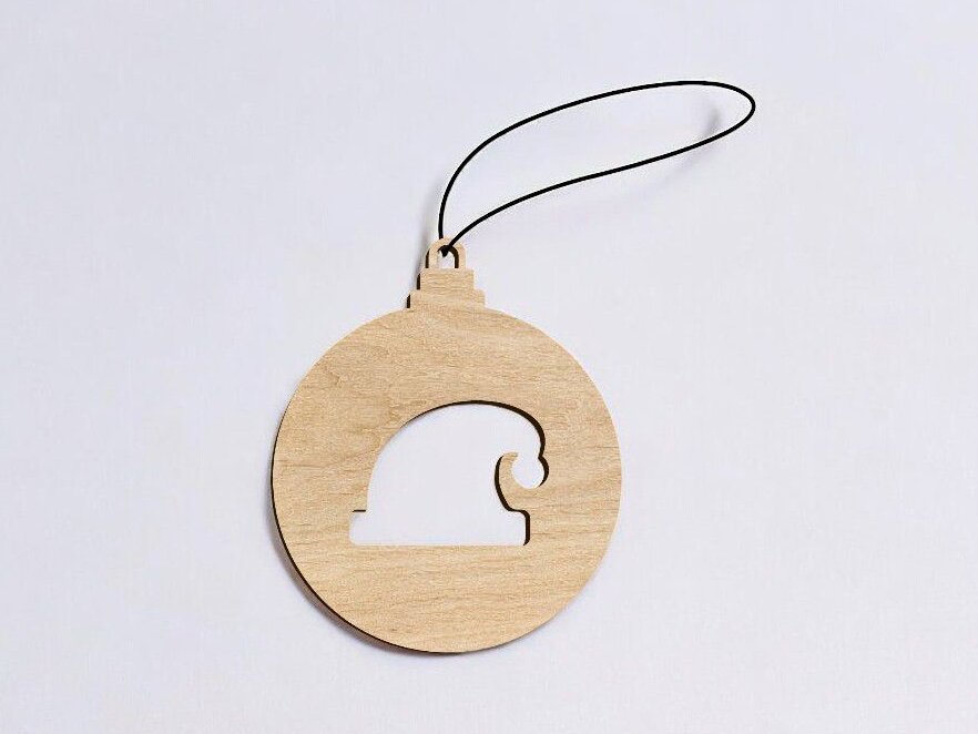 Σετ των 3 Intra απο ξύλο plywood 3mm-4mm πάχος – Χριστουγεννιάτικο μπιχλιμπίδι με καπέλο ξωτικού 30x30 cm INTRAVECTRY-MY550020