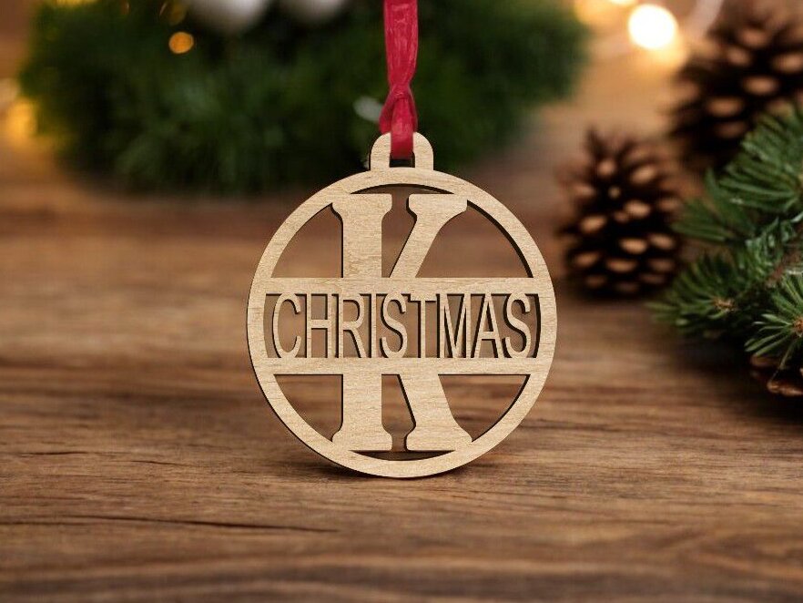 Σετ των 3 Intra απο ξύλο plywood 3mm-4mm πάχος – Εξατομικευμένο γράμμα K μπιχλιμπίδι 15x15 cm INTRAVECTRY-MY550828