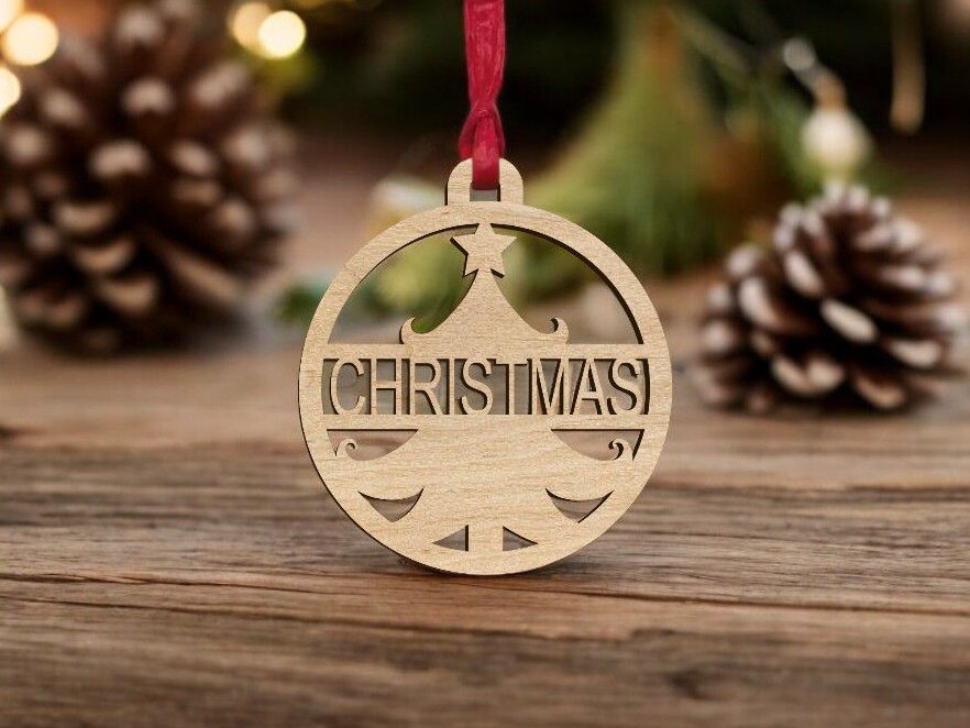 Σετ των 3 Intra απο ξύλο plywood 3mm-4mm πάχος – Εξατομικευμένο μπιχλιμπίδι Χριστουγεννιάτικου Δέντρου 25x25 cm INTRAVECTRY-MY552755