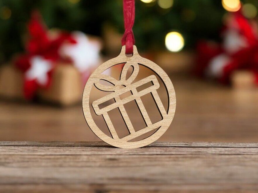 Σετ των 3 Intra απο ξύλο plywood 3mm-4mm πάχος – Χριστουγεννιάτικο στολίδι κουτί δώρου 35x40 cm INTRAVECTRY-MY549071