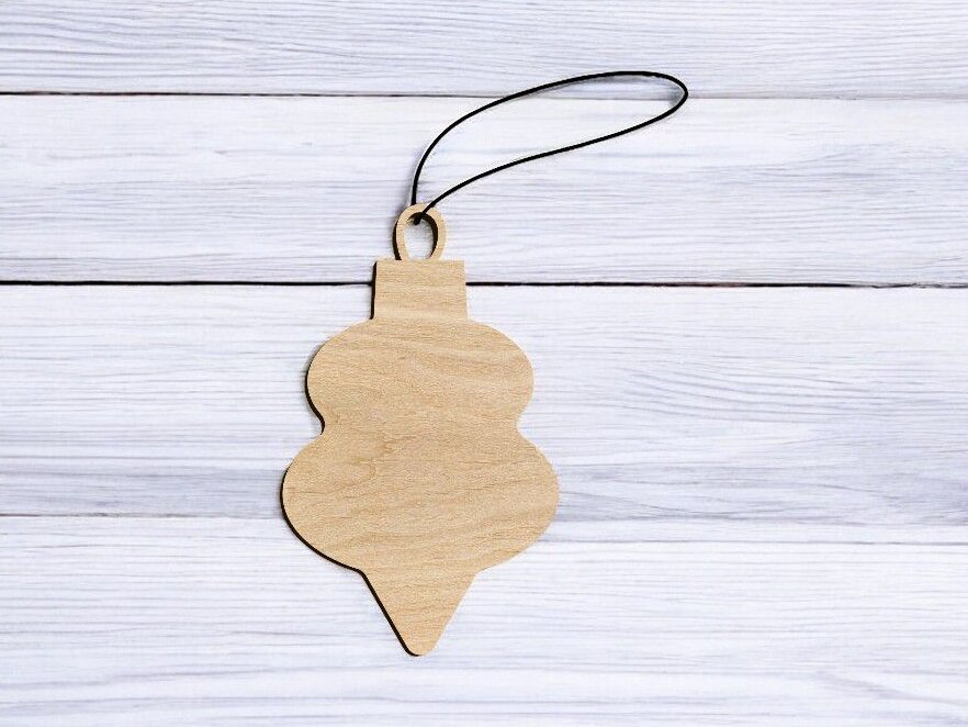 Σετ των 3 Intra απο ξύλο plywood 3mm-4mm πάχος – Χριστουγεννιάτικο στολίδι με λάμπα Ξύλινη χειροτεχνία 15x15 cm INTRAVECTRY-MY550060