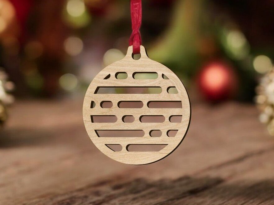 Σετ των 3 Intra απο ξύλο plywood 3mm-4mm πάχος – Ξύλινο στολίδι Χριστουγεννιάτικου Δέντρου 20x20 cm INTRAVECTRY-MY549118