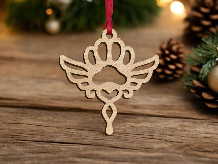 Σετ των 3 Intra απο ξύλο plywood 3mm-4mm πάχος – Φτερά αγγέλου με στάμπα στολίδι 50x60 cm INTRAVECTRY-MY548332