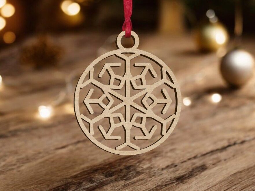 Σετ των 3 Intra απο ξύλο plywood 3mm-4mm πάχος – Μπιχλιμπίδι στολίδι Χριστουγεννιάτικου Δέντρου 30x30 cm INTRAVECTRY-MY550998