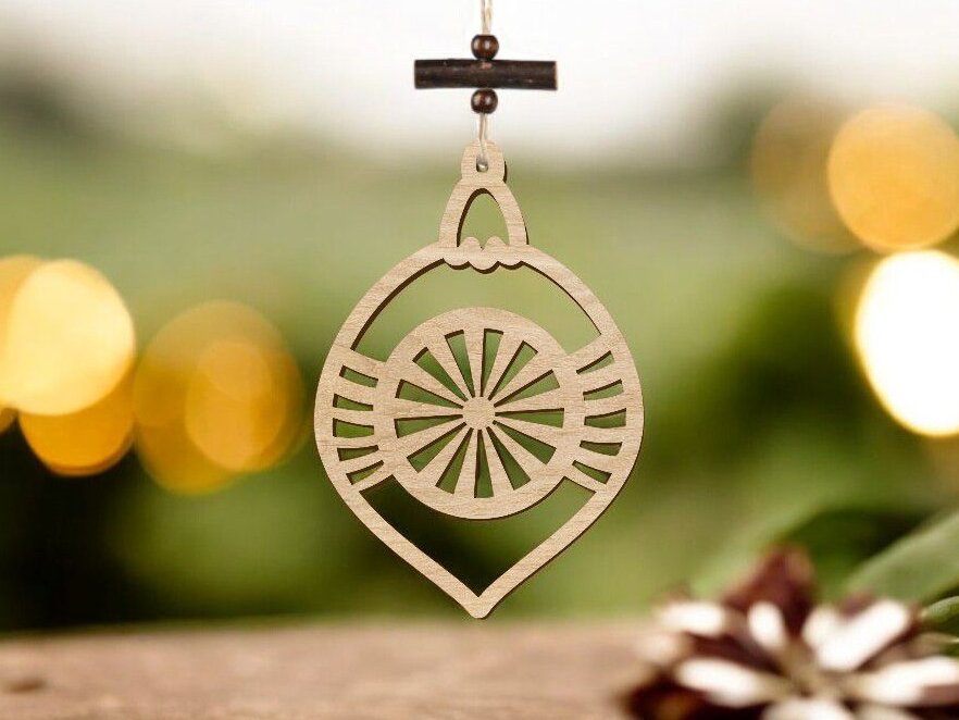 Σετ των 3 Intra απο ξύλο plywood 3mm-4mm πάχος – Ξύλινο Στολίδι 35x40 cm INTRAVECTRY-MY559978