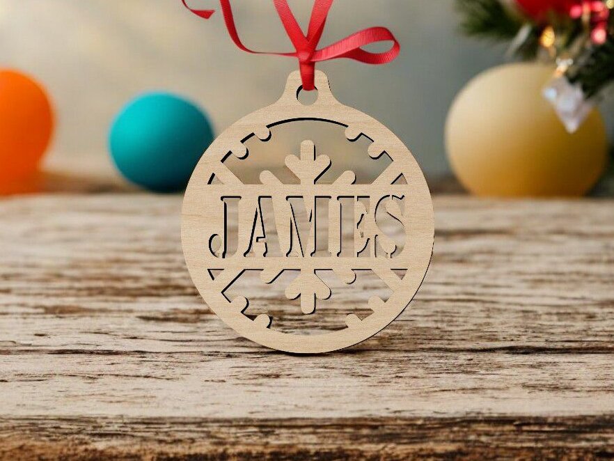 Σετ των 3 Intra απο ξύλο plywood 3mm-4mm πάχος – Εξατομικευμένο Χριστουγεννιάτικο Στολίδι 40x40 cm INTRAVECTRY-MY551077