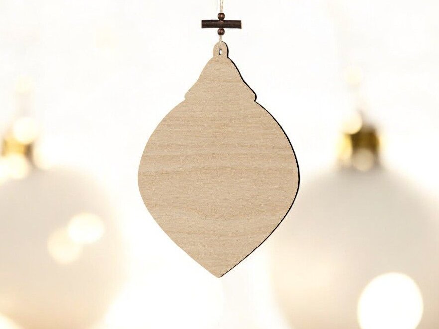 Σετ των 3 Intra απο ξύλο plywood 3mm-4mm πάχος – Χριστουγεννιάτικο στολίδι για δέντρο 30x30 cm INTRAVECTRY-MY550336