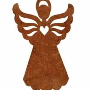 Σετ των 3 Intra απο ξύλο plywood 3mm-4mm πάχος – Ξύλινος άγγελος με κομμένα φτερά στολίδι 30x30 cm INTRAVECTRY-MY550465