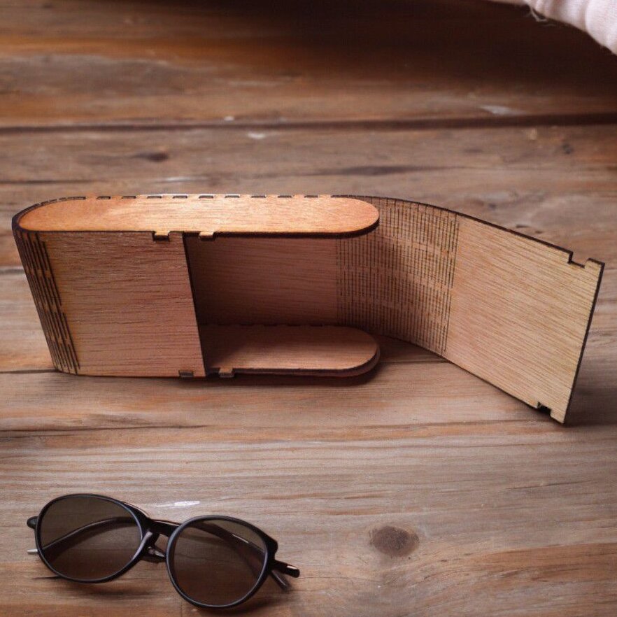 Σετ των 3 Intra απο ξύλο plywood 3mm-4mm πάχος – Θήκη γυαλιών Ξύλινη μεντεσέ 30x35 cm INTRAVECTRY-MY560153