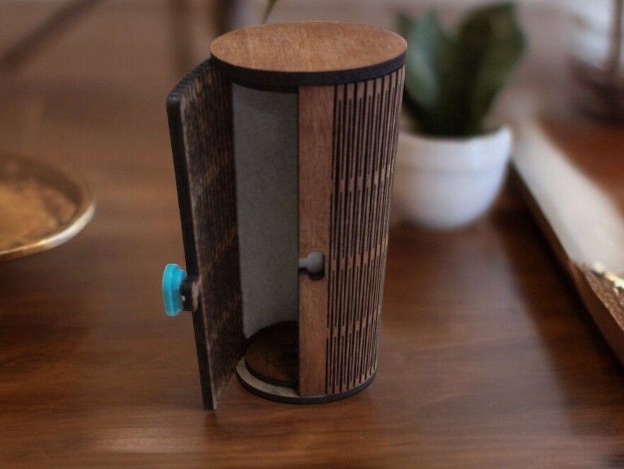 Intra απο ξύλο plywood 3mm-4mm πάχος – Θήκη γυαλιών ηλίου Living Hinge 50x60 cm INTRAVECTRY-MY545988