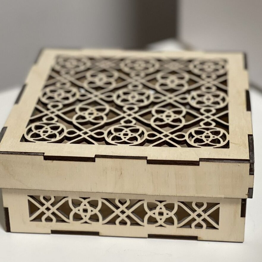 Intra απο ξύλο plywood 3mm-4mm πάχος – Ανοιχτό ξύλο ξύλινο κουτί 12x15 cm INTRAVECTRY-MY558287