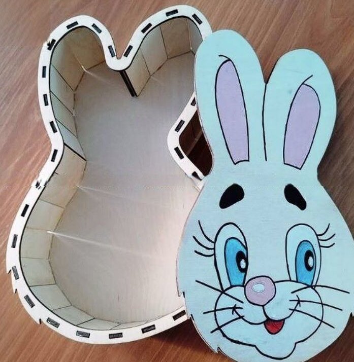 Σετ των 3 Intra απο ξύλο plywood 3mm-4mm πάχος – ξύλο δώρου Πάσχα Μπάνι 15x20 cm INTRAVECTRY-MY547750