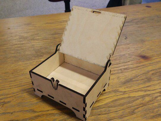 Intra απο ξύλο plywood 3mm-4mm πάχος – Ξύλινο τετράγωνο κουτί αποθήκευσης με λίμα με αρθρωτό καπάκι 30x30 cm INTRAVECTRY-MY557061